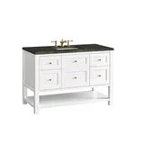 Breckenridge 48" Single Vanity, Bright White, w/ 3 CM Phantome Eclos Top