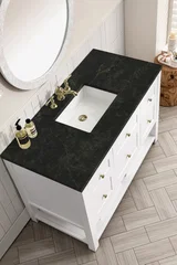 Breckenridge 48" Single Vanity, Bright White, w/ 3 CM Phantome Eclos Top