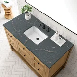 Breckenridge 48" Single Vanity, Light Natural Oak w/ 3 CM Parisien Bleu Top