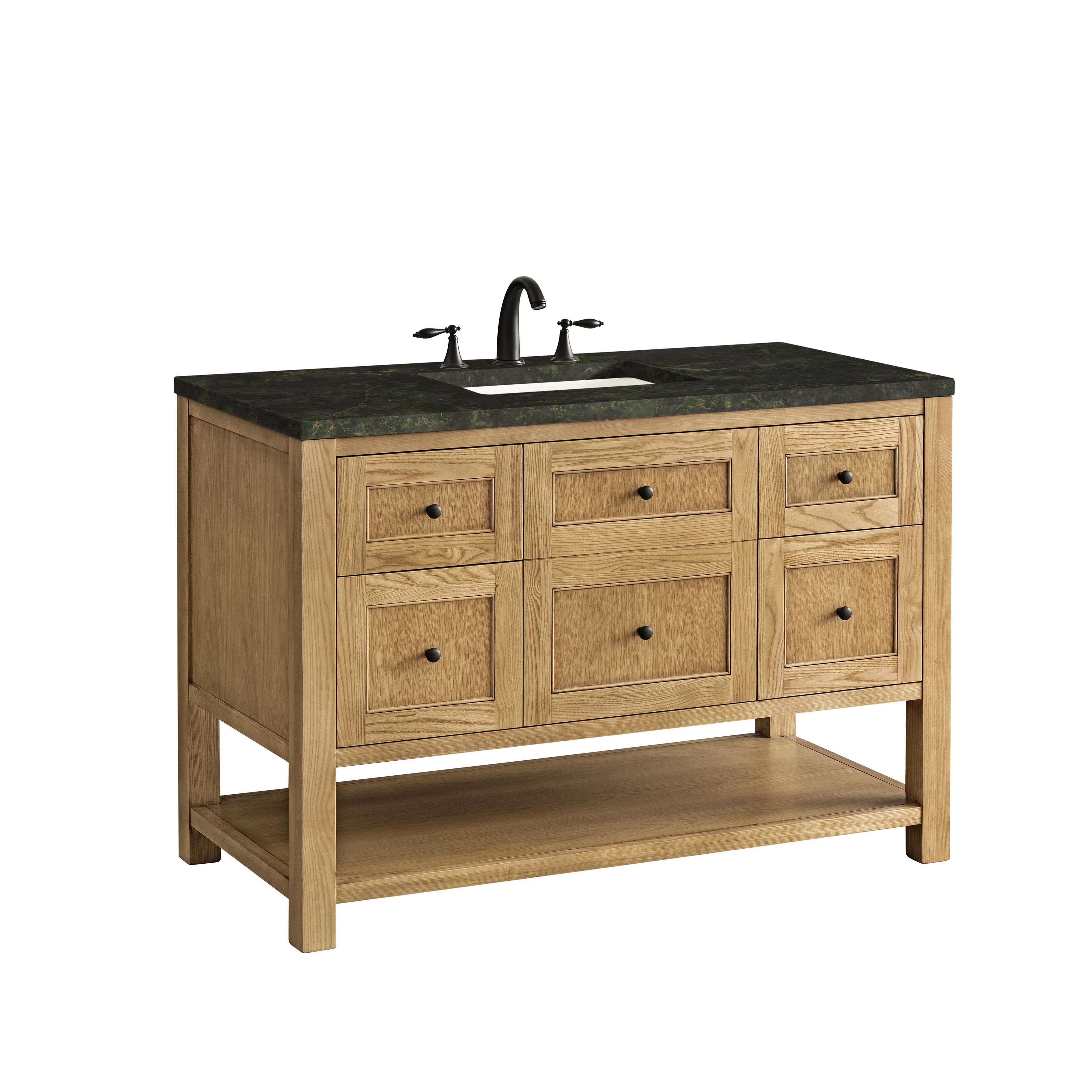 Breckenridge 48" Single Vanity, Light Natural Oak, w/ 3 CM Phantome Eclos Top