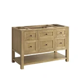 Breckenridge 48" Single Vanity, Light Natural Oak w/ 3 CM Ethereal Noctis Top w/FreePower Wireless Charger