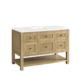 Breckenridge 48" Single Vanity Cabinet, Light Natural Oak