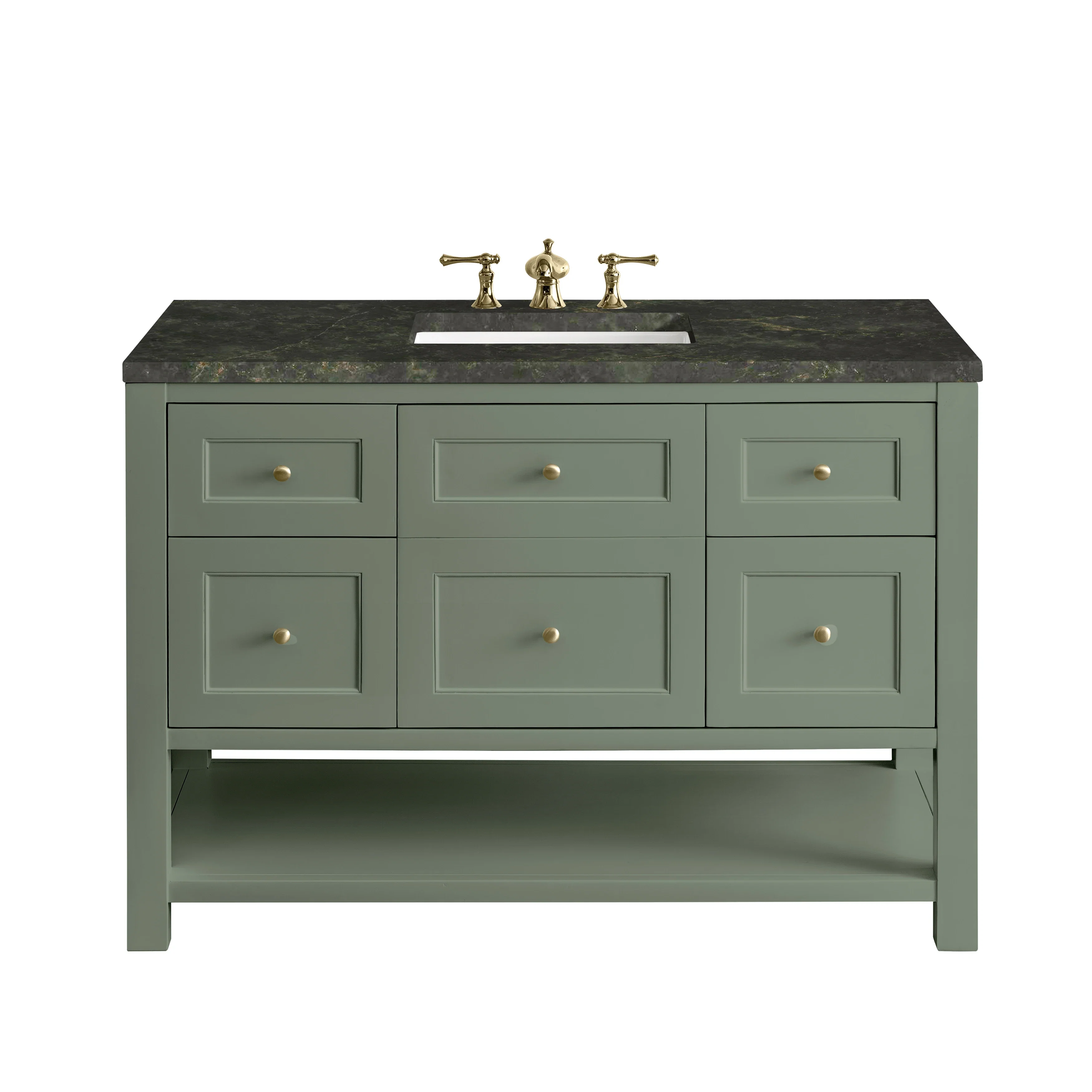 Breckenridge 48" Single Vanity, Smokey Celadon, w/ 3 CM Phantome Eclos Top