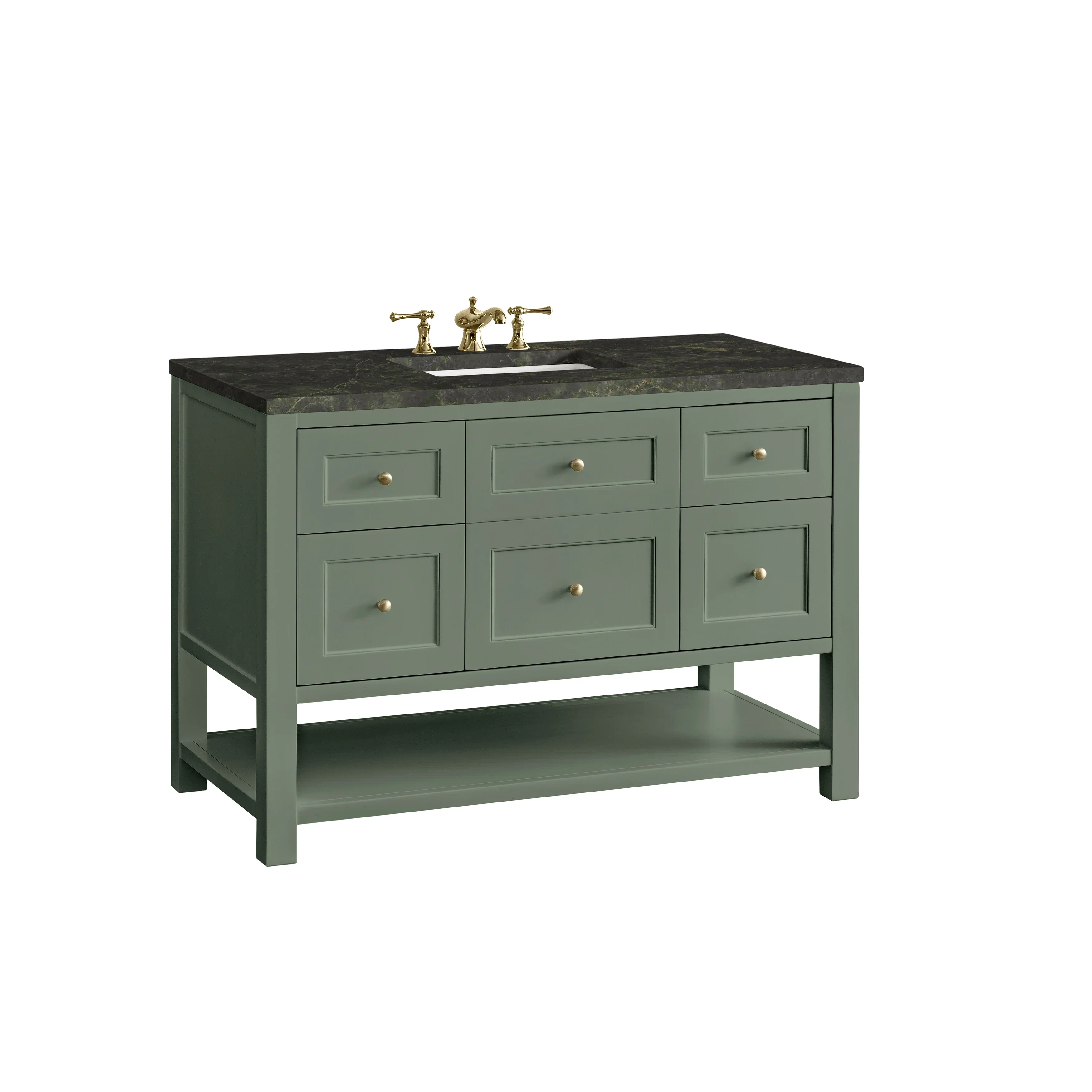 Breckenridge 48" Single Vanity, Smokey Celadon, w/ 3 CM Phantome Eclos Top