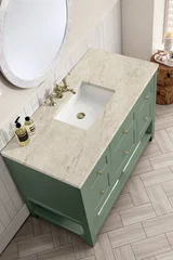 Breckenridge 48" Single Vanity, Smokey Celadon, w/ 3 CM Tajnar Eclos Top