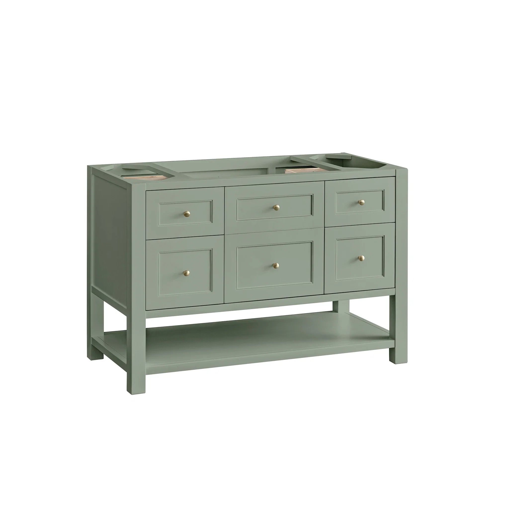 Breckenridge 48" Single Vanity, Smokey Celadon w/ 3 CM Victorian Silver Top