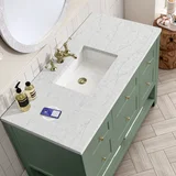 Breckenridge 48" Single Vanity, Smokey Celadon w/ 3 CM Eternal Jasmine Pearl Top w/FreePower Wireless Charger