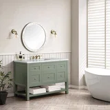 Breckenridge 48" Single Vanity, Smokey Celadon w/ 3 CM Ethereal Noctis Top w/FreePower Wireless Charger