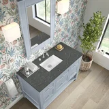 Breckenridge 48" Single Vanity, Serenity Blue, w/ 3 CM Parisien Bleu Quartz Top