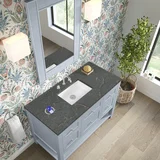 Breckenridge 48" Single Vanity, Serenity Blue, w/ 3 CM Parisien Bleu Quartz Top w/FreePower Wireless Charger