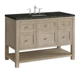 Breckenridge 48" Single Vanity, Whitewashed Oak, w/ 3 CM Phantome Eclos Top