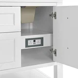 Breckenridge 60" Double Vanity, Bright White, w/ 3 CM Phantome Eclos Top