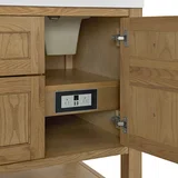 Breckenridge 60" Double Vanity, Light Natural Oak, w/ 3 CM Parisien Bleu Quartz Top