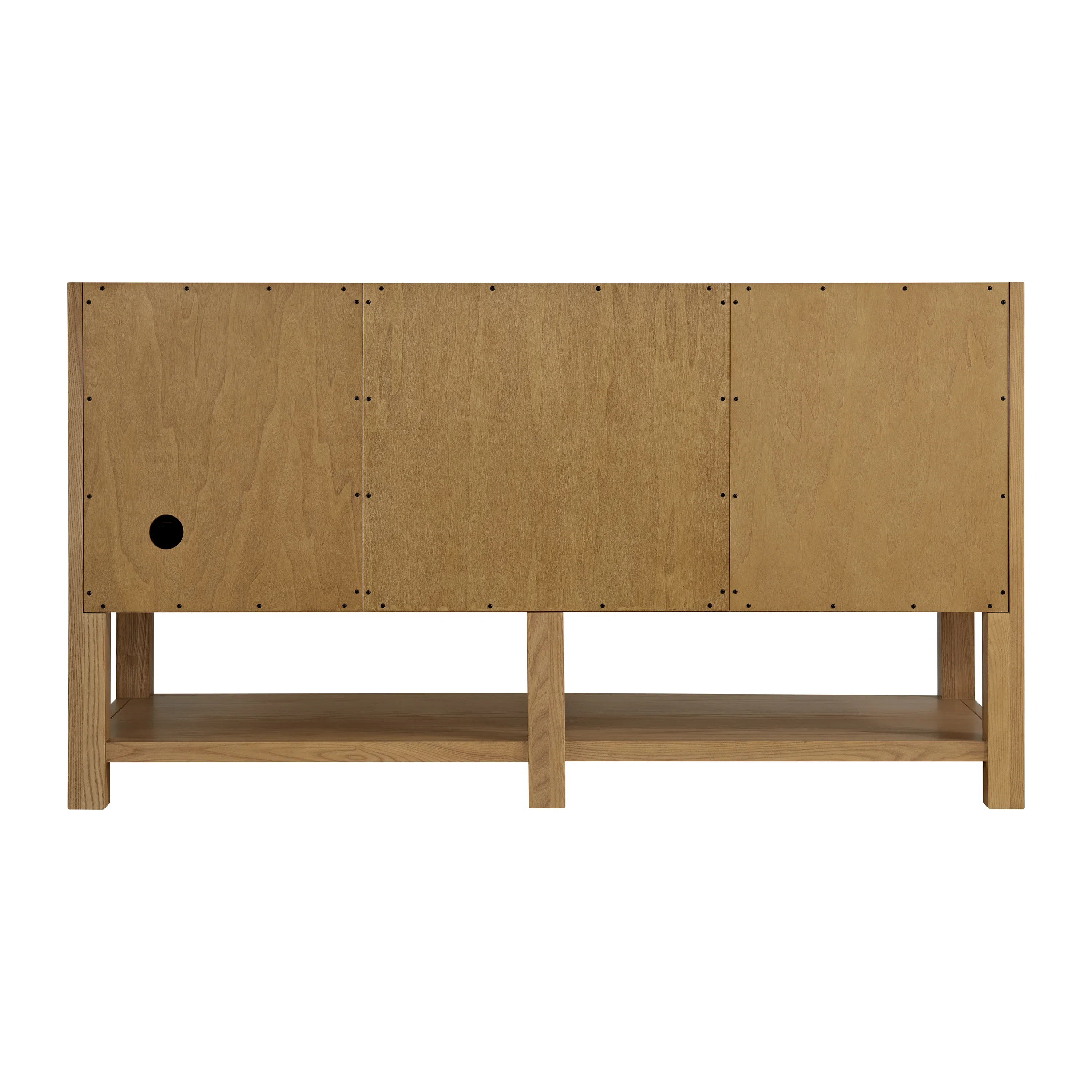 Breckenridge 60" Double Vanity, Light Natural Oak, w/ 3 CM White Zeus Quartz Top