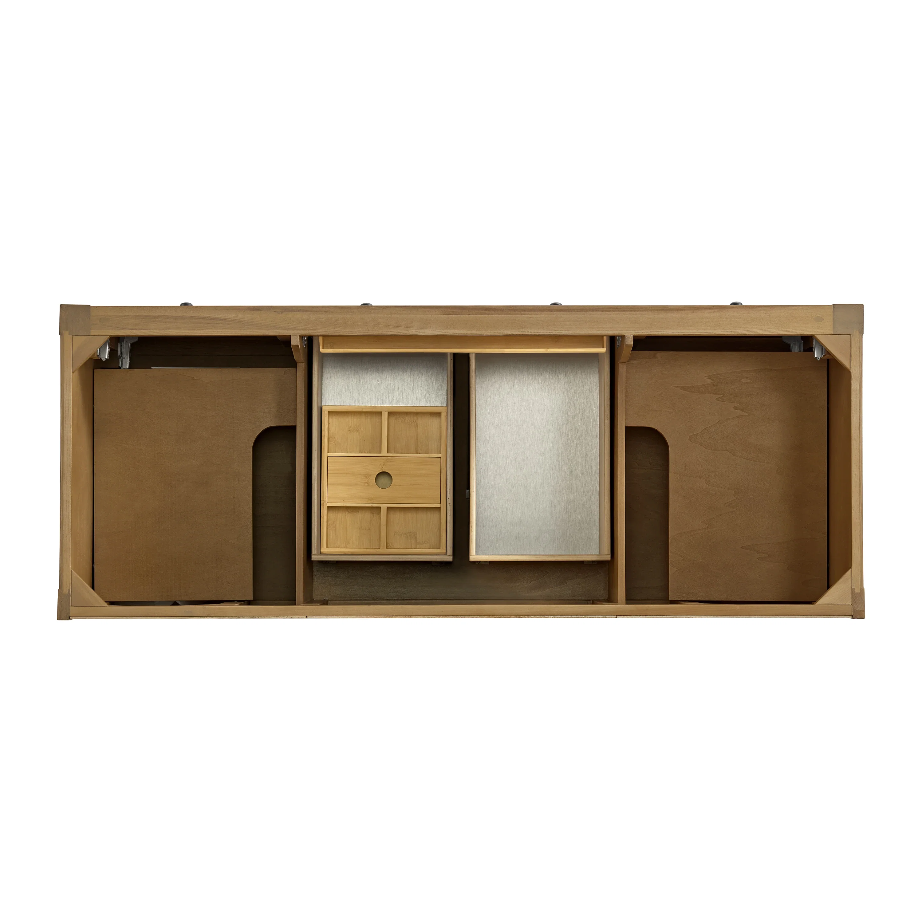 Breckenridge 60" Double Vanity, Light Natural Oak