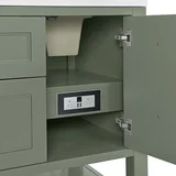 Breckenridge 60" Double Vanity, Smokey Celadon, w/ 3 CM White Zeus Quartz Top