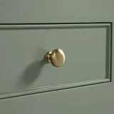 Breckenridge 60" Double Vanity, Smokey Celadon, w/ 3 CM White Zeus Quartz Top