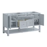 Breckenridge 60" Double Vanity, Serenity Blue, w/ 3 CM Phantome Eclos Top