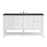 Breckenridge 60" Single Vanity, Bright White, w/ 3 CM Phantome Eclos Top