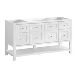 Breckenridge 60" Single Vanity, Bright White, w/ 3 CM Phantome Eclos Top