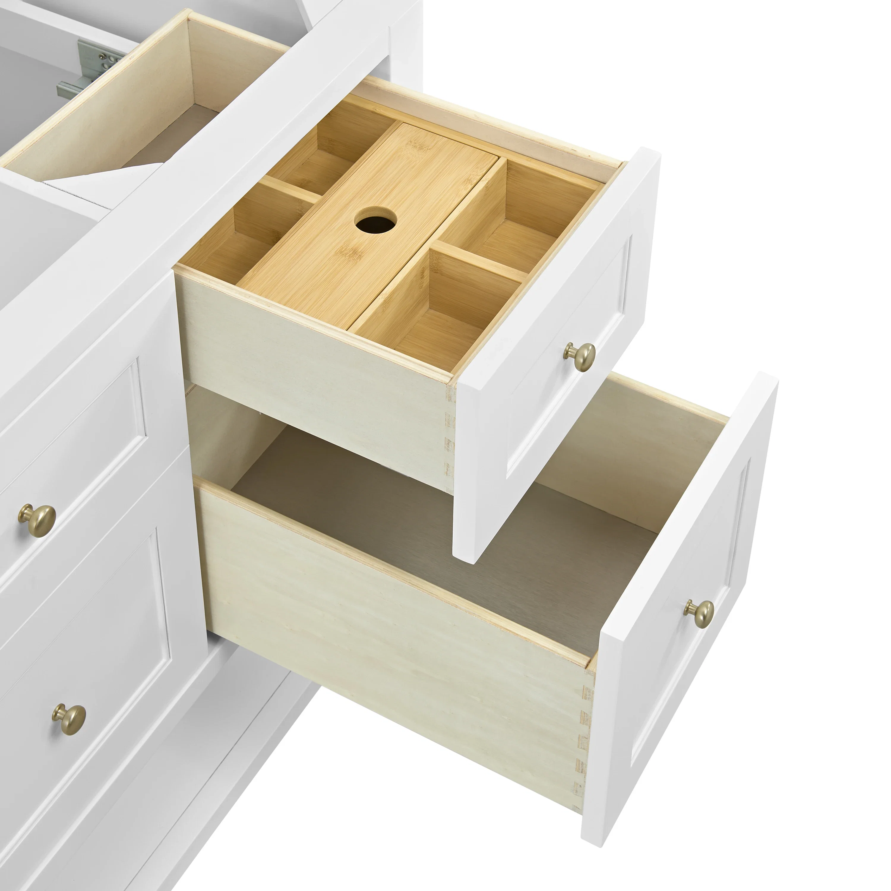 Breckenridge 60" Single Vanity, Bright White, w/ 3 CM Tajnar Eclos Top