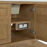 Breckenridge 60" Single Vanity, Light Natural Oak, w/ 3 CM Carrara Marble Top