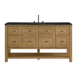 Breckenridge 60" Single Vanity, Light Natural Oak, w/ 3 CM Phantome Eclos Top