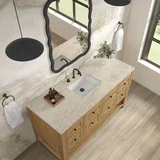 Breckenridge 60" Single Vanity, Light Natural Oak, w/ 3 CM Tajnar Eclos Top