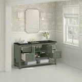 Breckenridge 60" Single Vanity, Smokey Celadon, w/ 3 CM Phantome Eclos Top