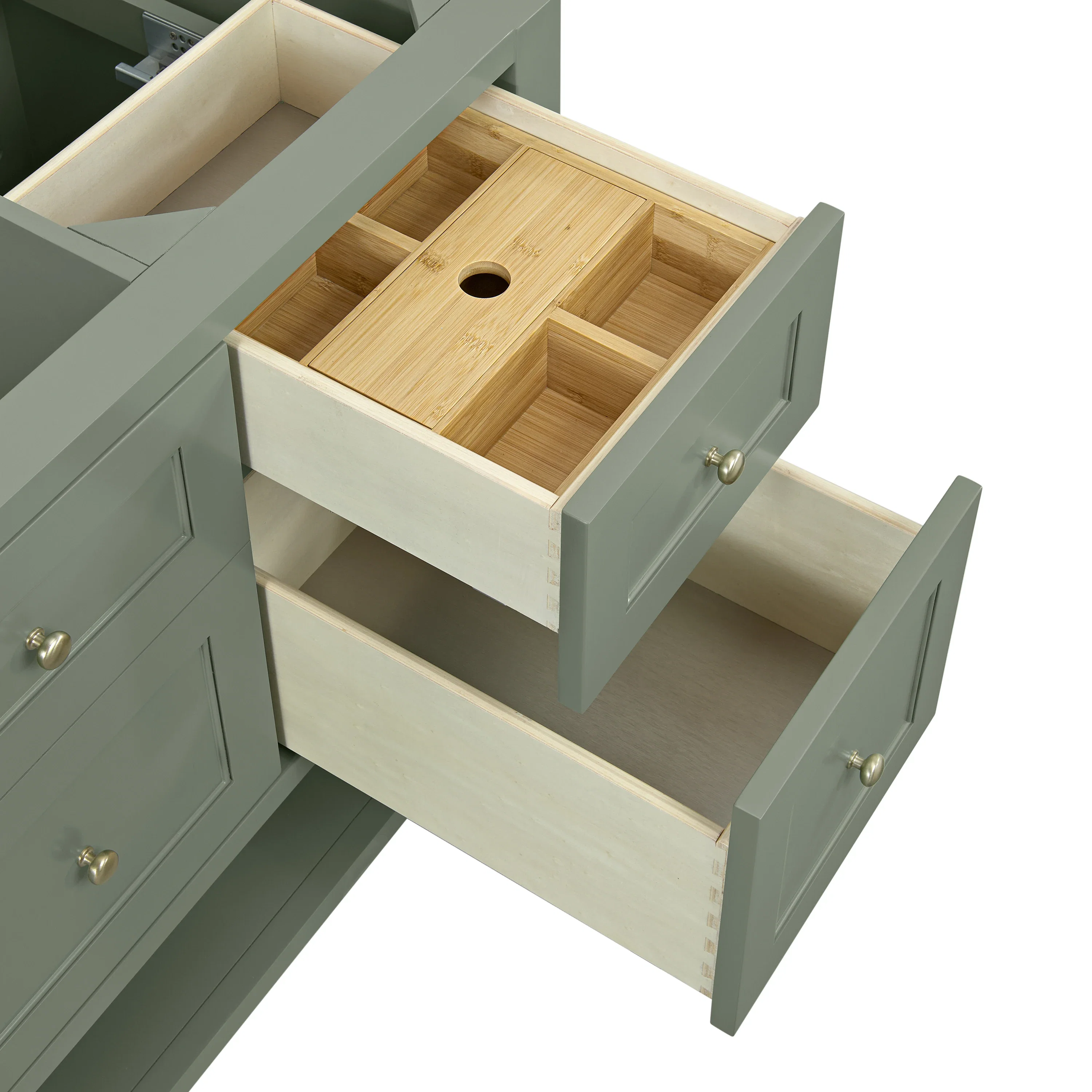 Breckenridge 60" Single Vanity, Smokey Celadon, w/ 3 CM Tajnar Eclos Top