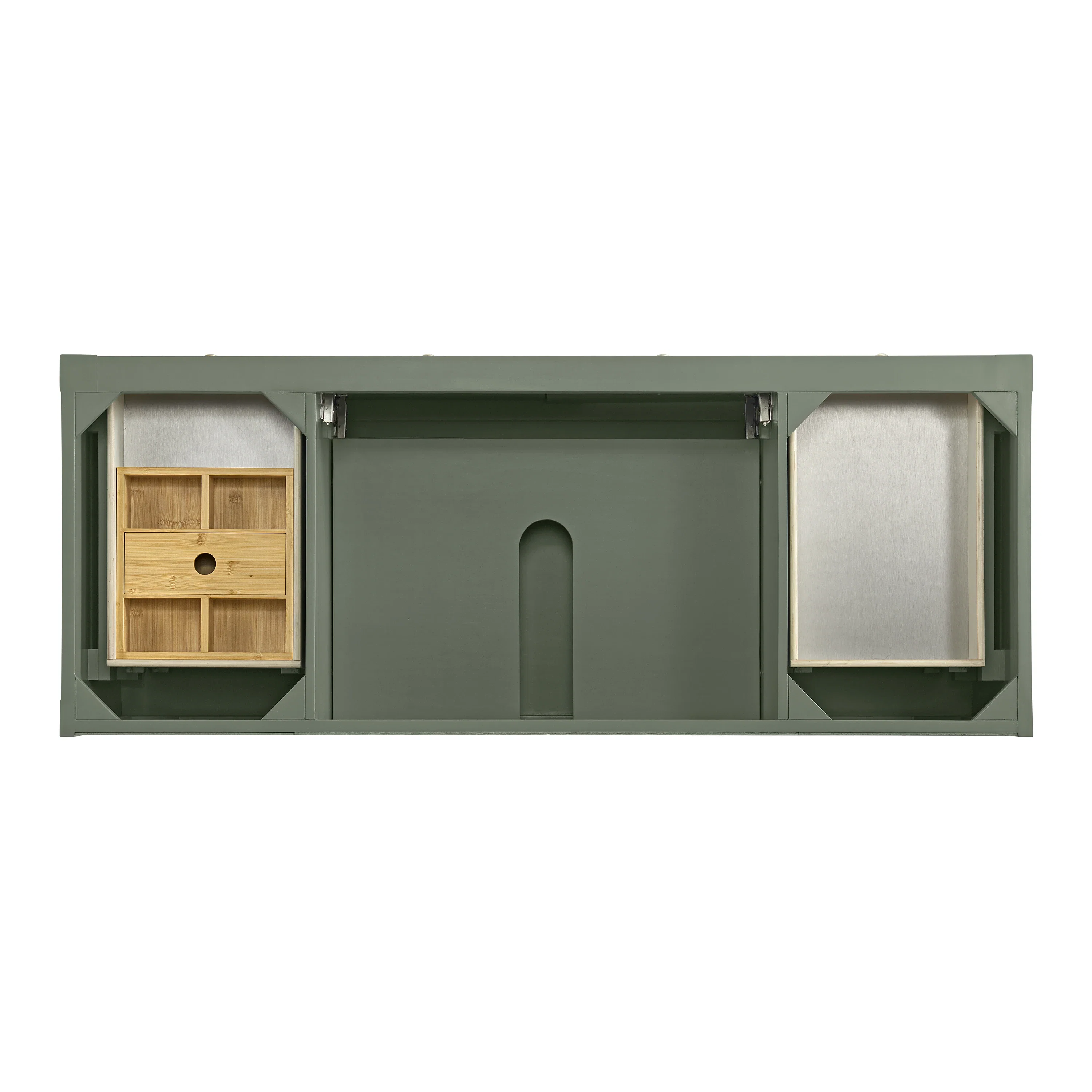 Breckenridge 60" Single Vanity, Smokey Celadon, w/ 3 CM Tajnar Eclos Top