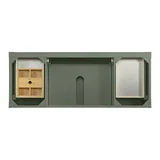 Breckenridge 60" Single Vanity, Smokey Celadon, w/ 3 CM Tajnar Eclos Top