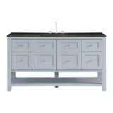 Breckenridge 60" Single Vanity, Serenity Blue, w/ 3 CM Phantome Eclos Top