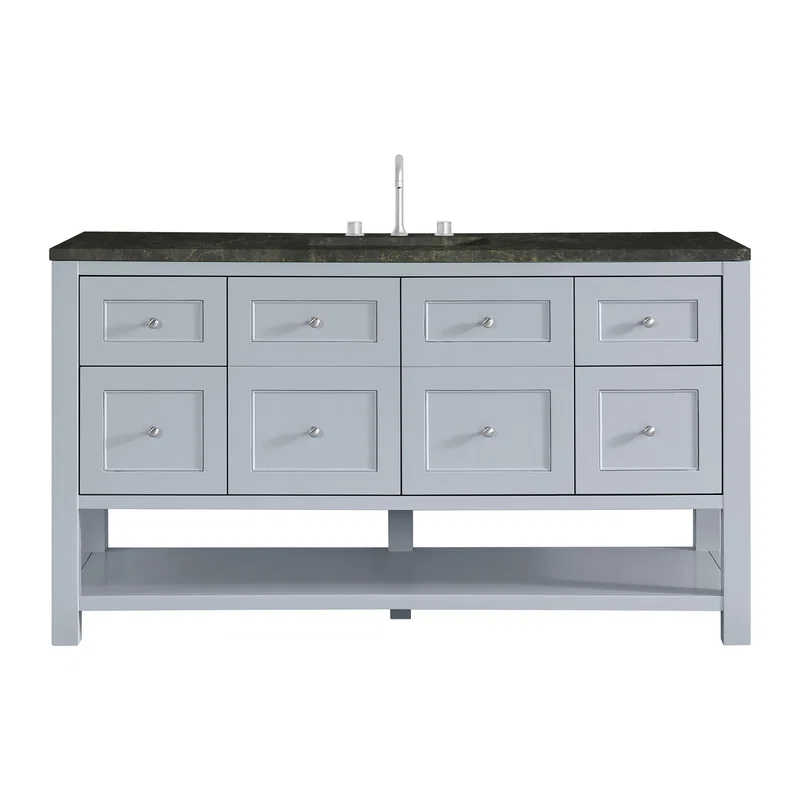 Breckenridge 60" Single Vanity, Serenity Blue, w/ 3 CM Phantome Eclos Top