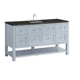 Breckenridge 60" Single Vanity, Serenity Blue, w/ 3 CM Phantome Eclos Top