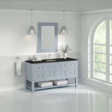 Breckenridge 60" Single Vanity, Serenity Blue, w/ 3 CM Phantome Eclos Top