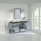 Breckenridge 60" Single Vanity, Serenity Blue, w/ 3 CM Phantome Eclos Top