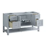 Breckenridge 60" Single Vanity, Serenity Blue w/ 3 CM Parisien Bleu Top w/ FreePower Wireless Charger