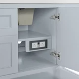 Breckenridge 60" Single Vanity, Serenity Blue w/ 3 CM Parisien Bleu Top w/ FreePower Wireless Charger