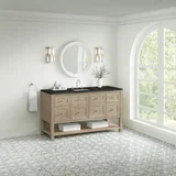 Breckenridge 60" Single Vanity, Whitewashed Oak, w/ 3 CM Phantome Eclos Top