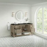 Breckenridge 60" Single Vanity, Whitewashed Oak, w/ 3 CM Phantome Eclos Top