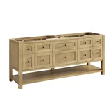 Breckenridge 72" Double Vanity, Light Natural Oak, w/ 3 CM Phantome Eclos Top