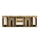 Breckenridge 72" Double Vanity, Light Natural Oak, w/ 3 CM Phantome Eclos Top