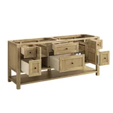Breckenridge 72" Double Vanity, Light Natural Oak, w/ 3 CM Phantome Eclos Top