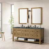 Breckenridge 72" Double Vanity, Light Natural Oak w/ 3 CM Parisien Bleu Top w/FreePower Wireless Charger