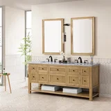 Breckenridge 72" Double Vanity Base Only, Light Natural Oak