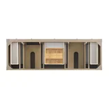 Breckenridge 72" Double Vanity, Whitewashed Oak