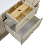Breckenridge 72" Double Vanity, Whitewashed Oak