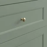 Breckenridge 72" Double Vanity, Smokey Celadon w/ 3 CM White Zeus Top