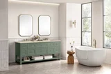 Breckenridge 72" Double Vanity, Smokey Celadon, w/ 3 CM Tajnar Eclos Top w/FreePower Wireless Charger